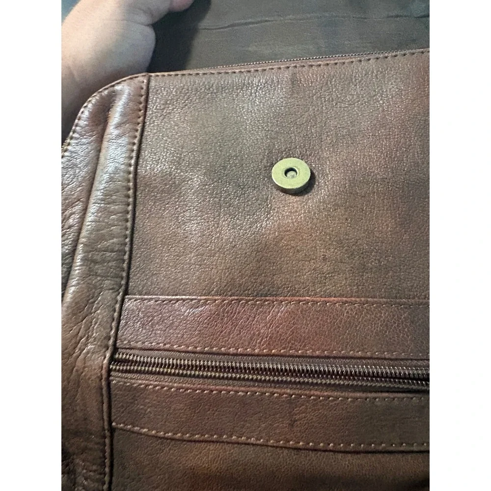 Choksey Group Brown Genuine Leather Convertible Backpack Sling Bag Made in India